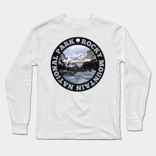 Rocky Mountain National Park circle Long Sleeve T-Shirt